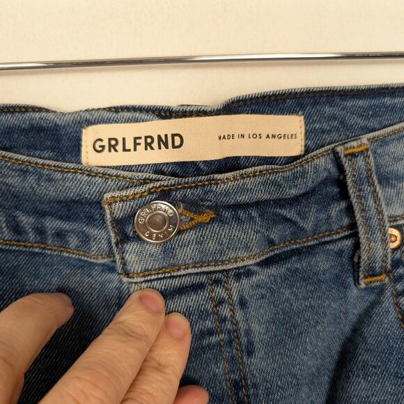 NWT GRLFRND Piper Super High Rise Stretch Slim Cropped Jeans Size 31 - Picture 7 of 10